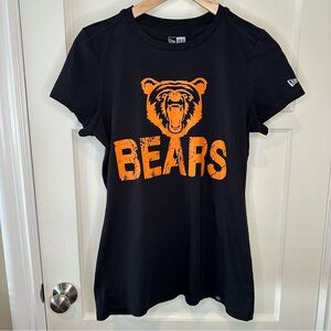 SALE 2/15 New Era Bears Graphic Logo T-Shirt, Black and Orange - Size Small